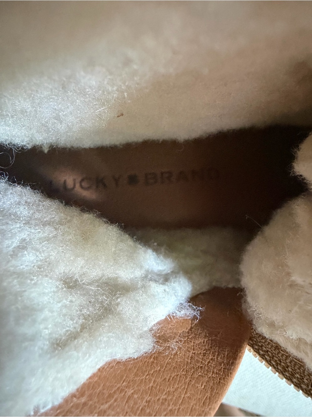 Lucky Brand Edive Leather Winter Brown Combat Lugboot Plaid Lace Up Fall Size 7 - Picture 8 of 8